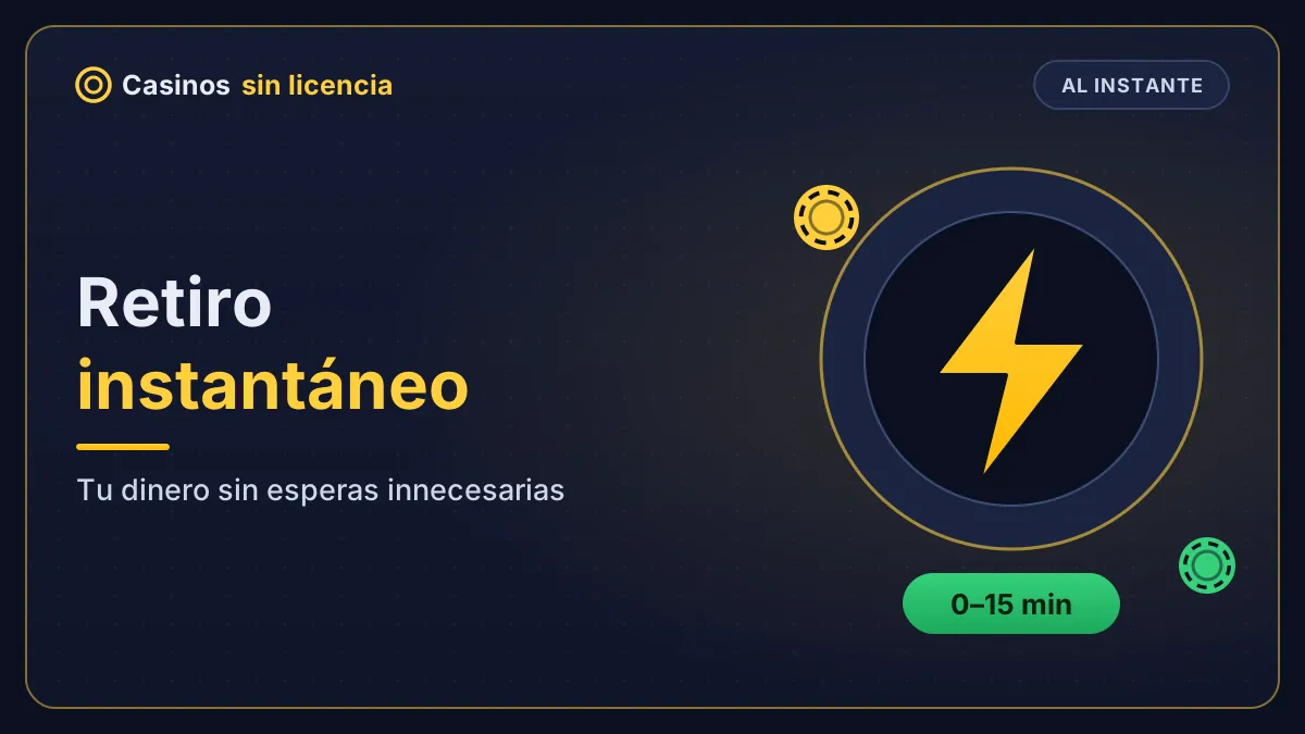 Retiro instantáneo en casinos online